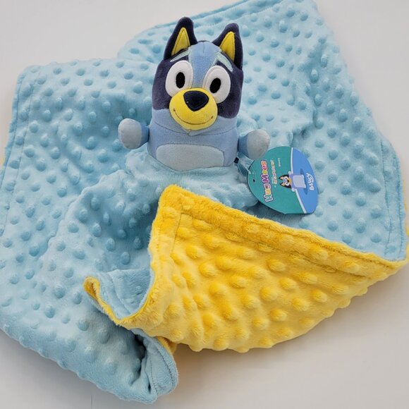 Handmade Lovey Squishmallow Bluey Plush Security Blanket, double minky 21 x 21. - Picture 3 of 6